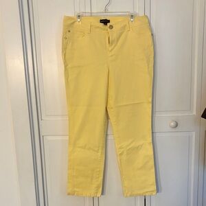 Bright Yellow Straight-Leg Women's Jeans